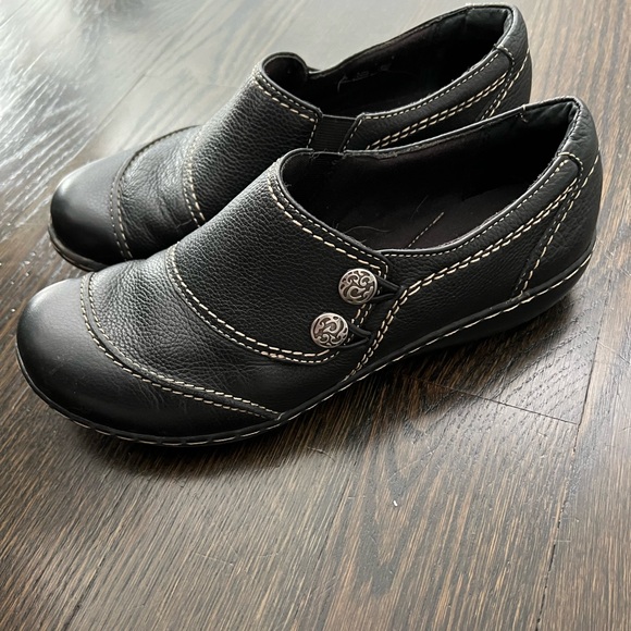 Clarks Bendables Ashland Alpine Slip On Loafers in Black Size 8.5 - Picture 2 of 9